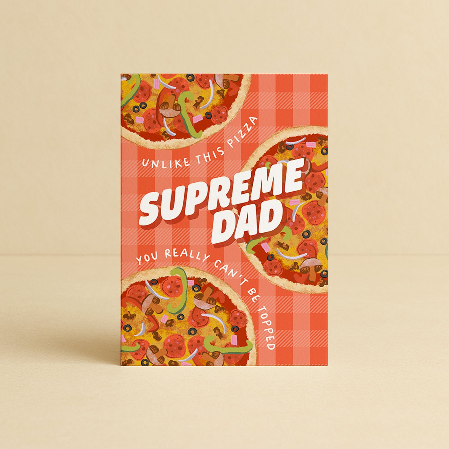 'Supreme Dad' Pizza Father's Day Card