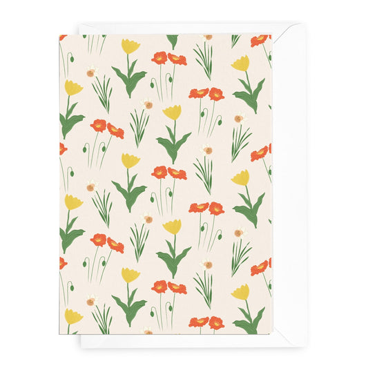 ‘Jardin’ Flower Garden Notecard