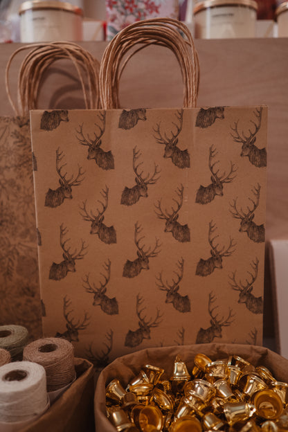 Kraft 'Australian Floral' Gift Bag