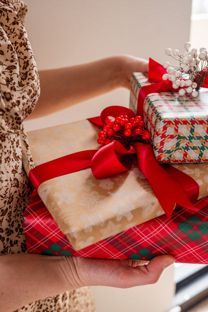 'Christmas Tartan' Wrapping Paper Roll