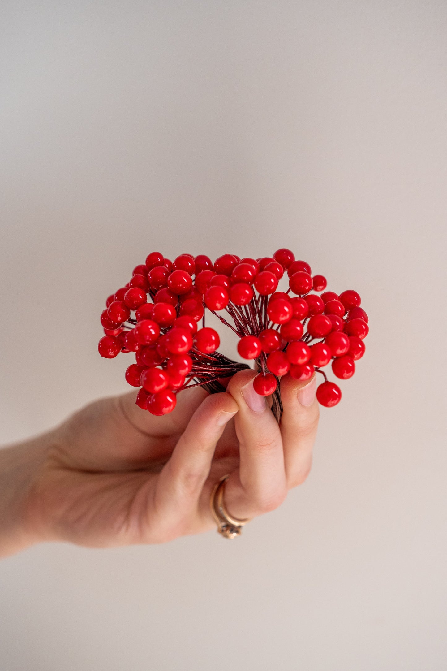 'Berry Bunch' Gift Embellishment in Red