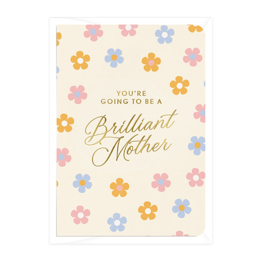 'Brilliant Mother' Baby Shower Greeting Card