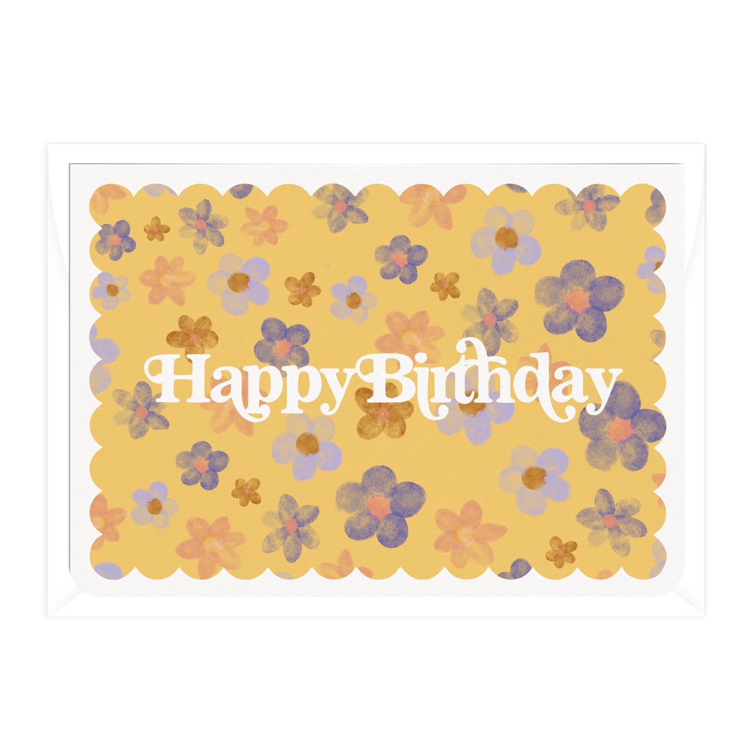'Happy Birthday' Blossoms Greeting Card