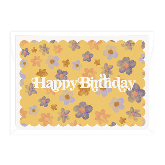 'Happy Birthday' Blossoms Greeting Card