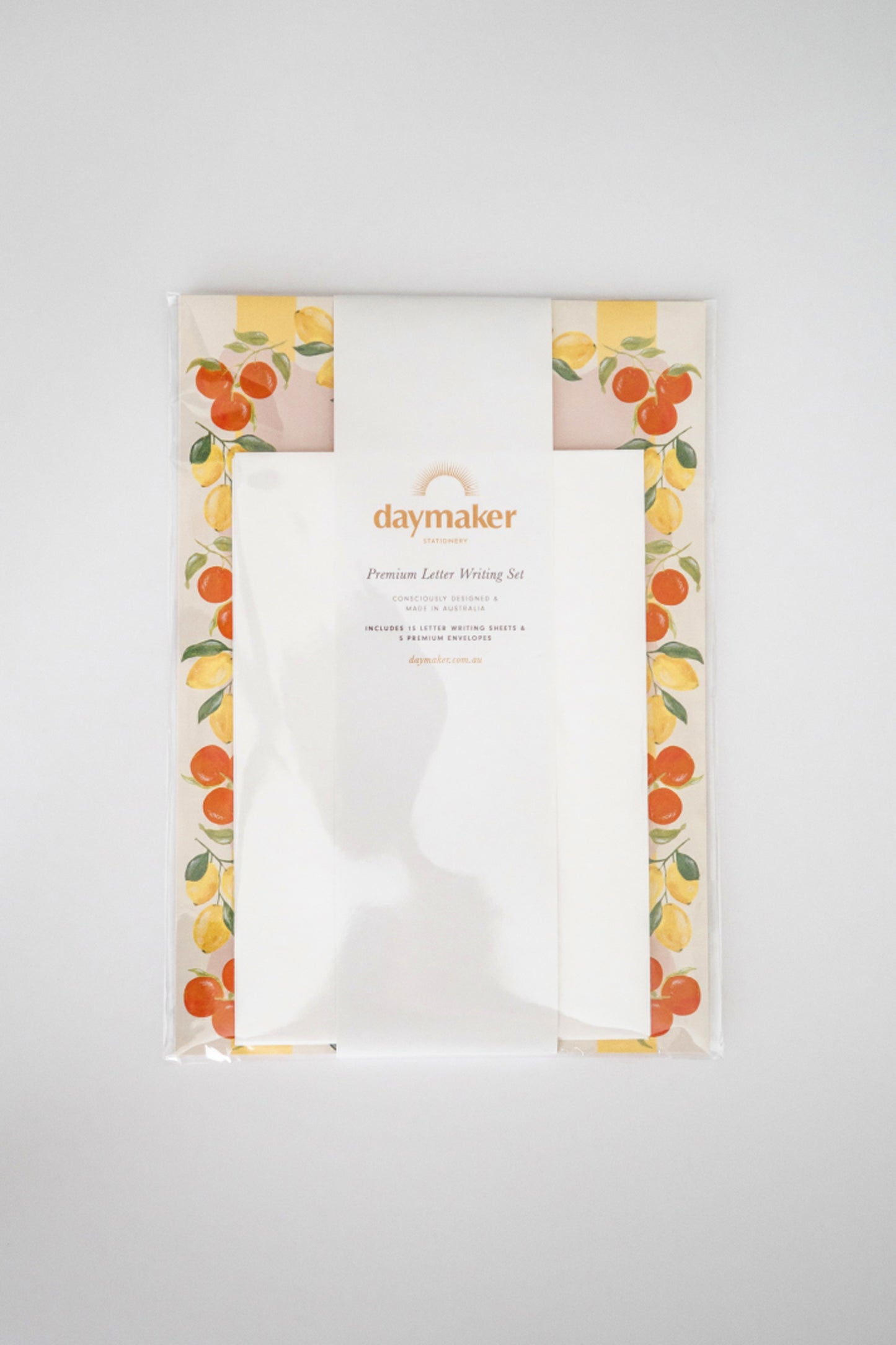 'Citrus Grove' Lined Letter Writing Stationery Set