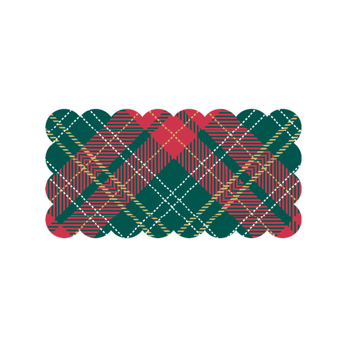 'Blank' Traditional Tartan Gift Tag