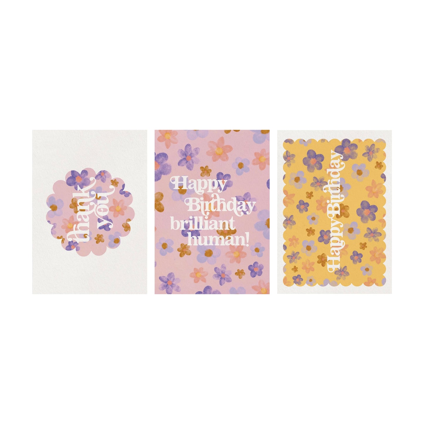 Mixed 'Blossoms' Greeting Cards (6pk)