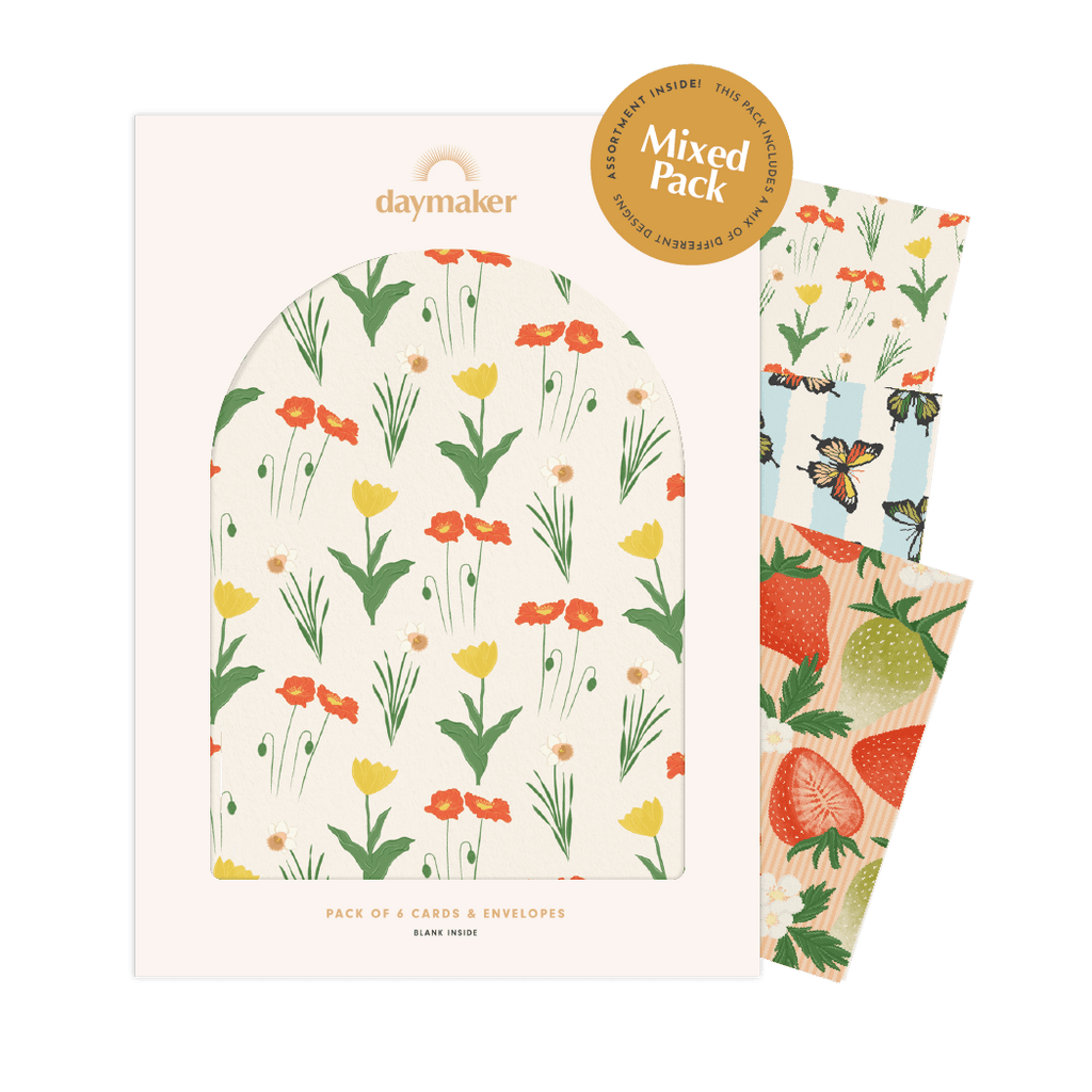 Mixed 'Blank' Boxed Card Set (6pk) - Le Petit Plaisir
