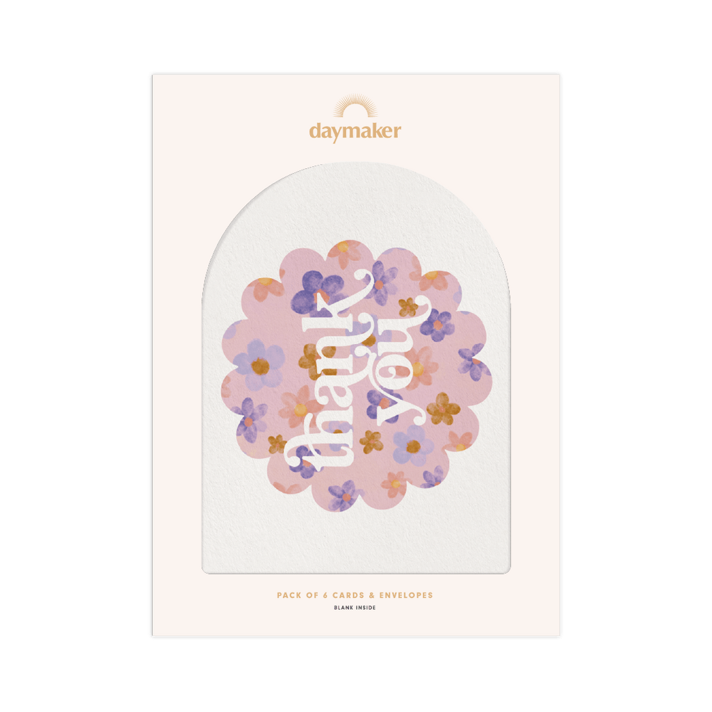 Thank You 'Blossoms' Boxed Card Set (6pk)