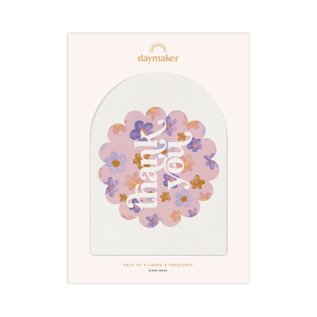 Thank You 'Blossoms' Boxed Card Set (6pk)