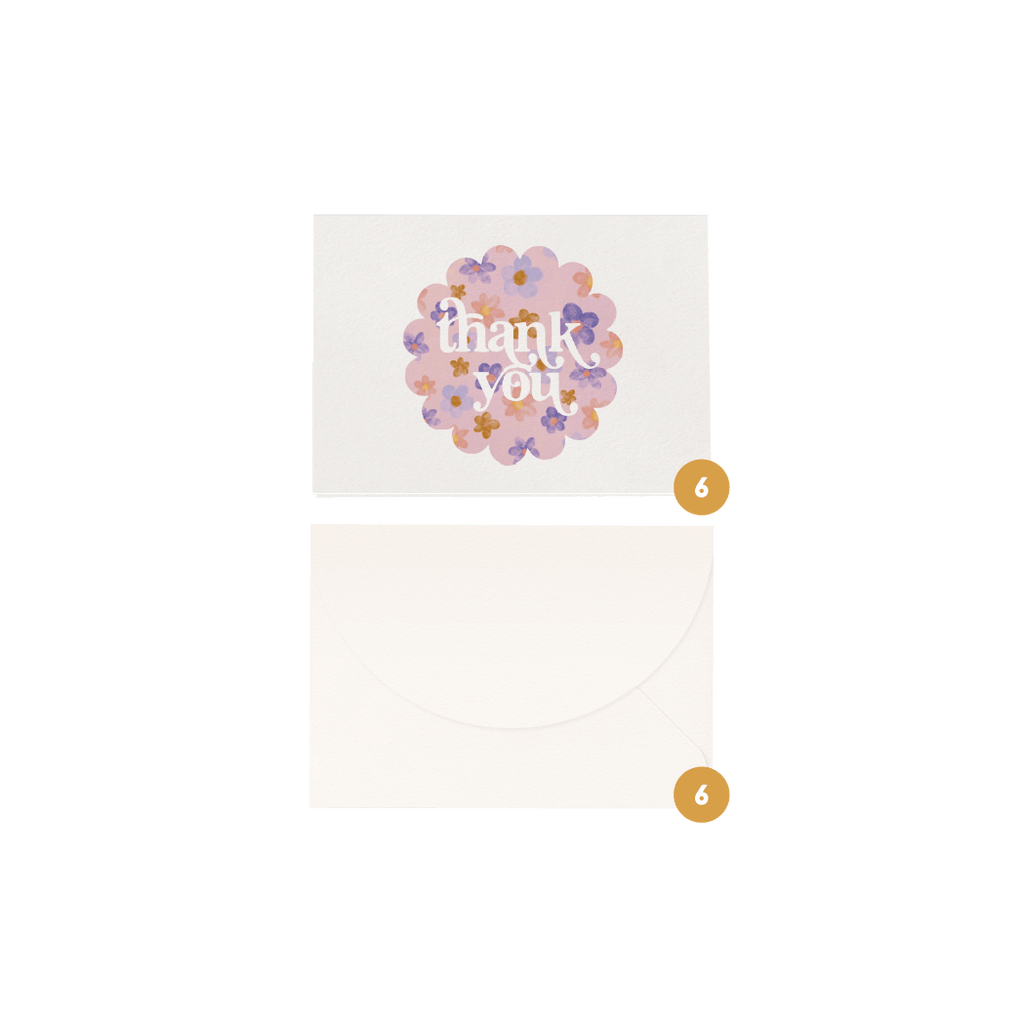 Thank You 'Blossoms' Boxed Card Set (6pk)