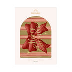 'Merry Christmas' Bow Boxed Card Set (6pk) with Gold Foil