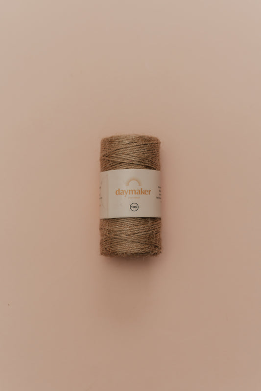 'Natural' Biodegradable Jute Twine (100m)