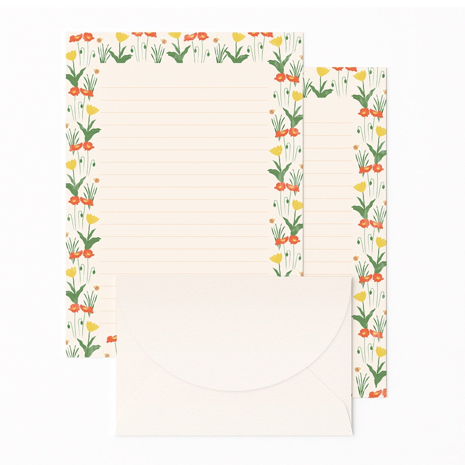 'Jardin' Lined Letter Writing Stationery