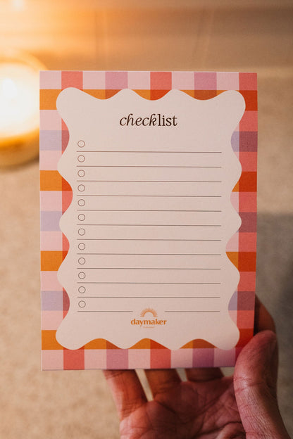 'Checklist' Mini Magnetic Notepad