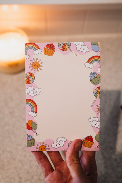 Lunchbox Love Notes 'Lollipops & Rainbows' Mini Magnetic Notepad