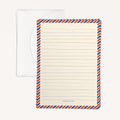 'Vintage Airmail' Lined Letter Writing Stationery