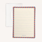 'Vintage Airmail' Lined Letter Writing Stationery