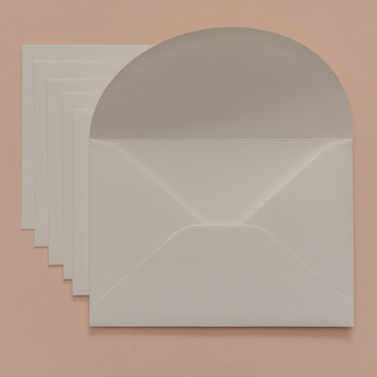 Premium 'Cotton White' Arch Envelopes (C6)