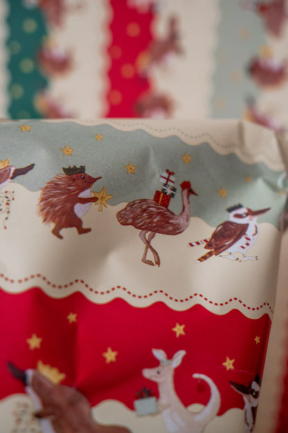 'Aussie Bush Christmas Party' Wrapping Paper Roll