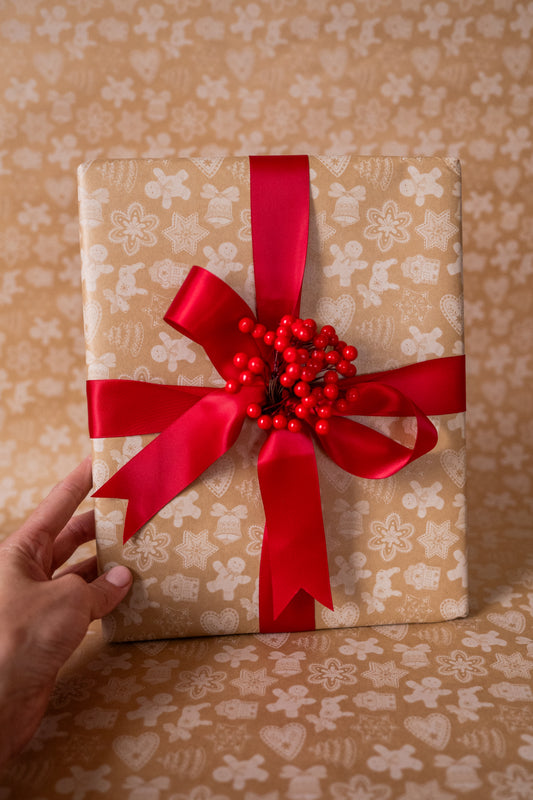 'Christmas Biscuits' Kraft Wrapping Paper Roll