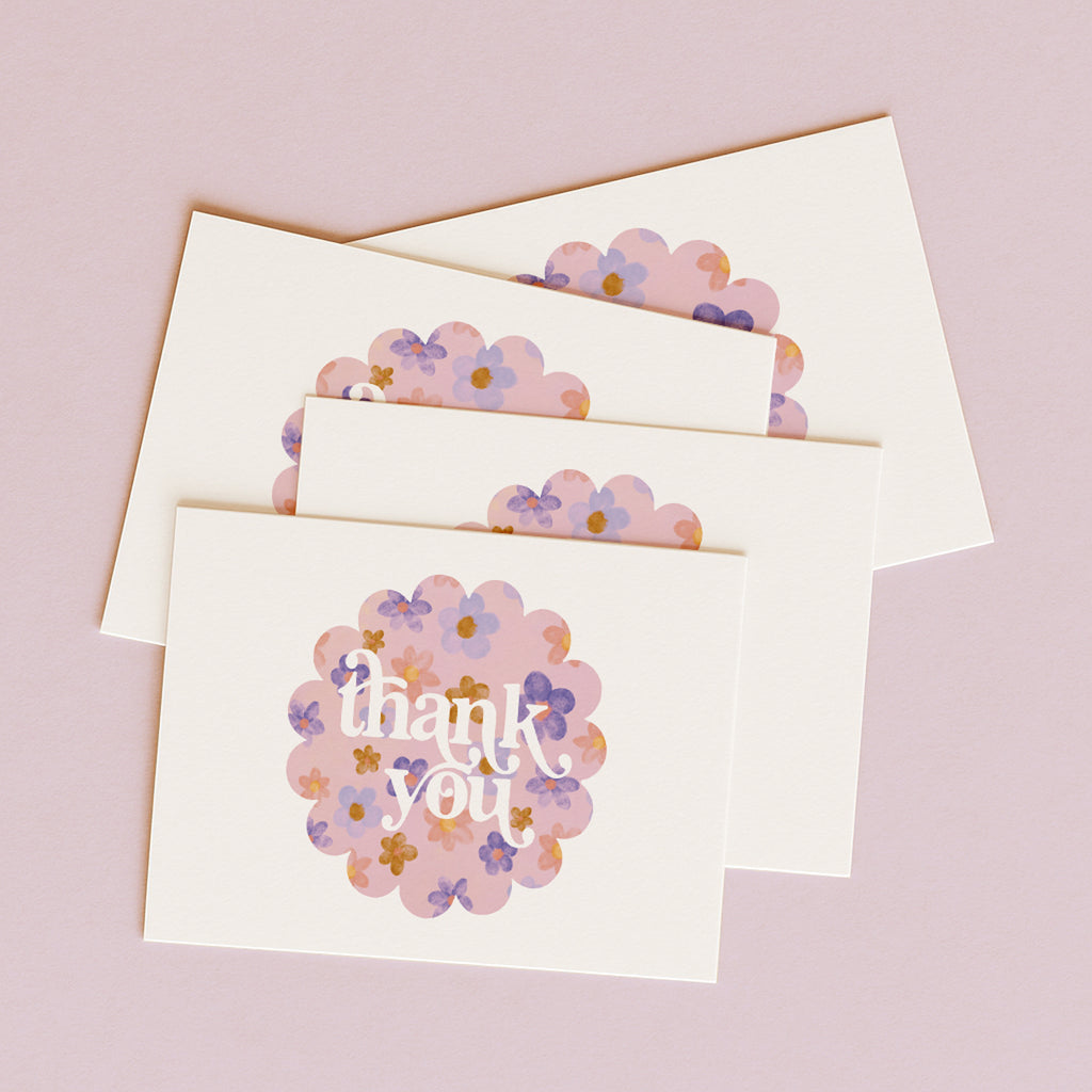Thank You 'Blossoms' Boxed Card Set (6pk)
