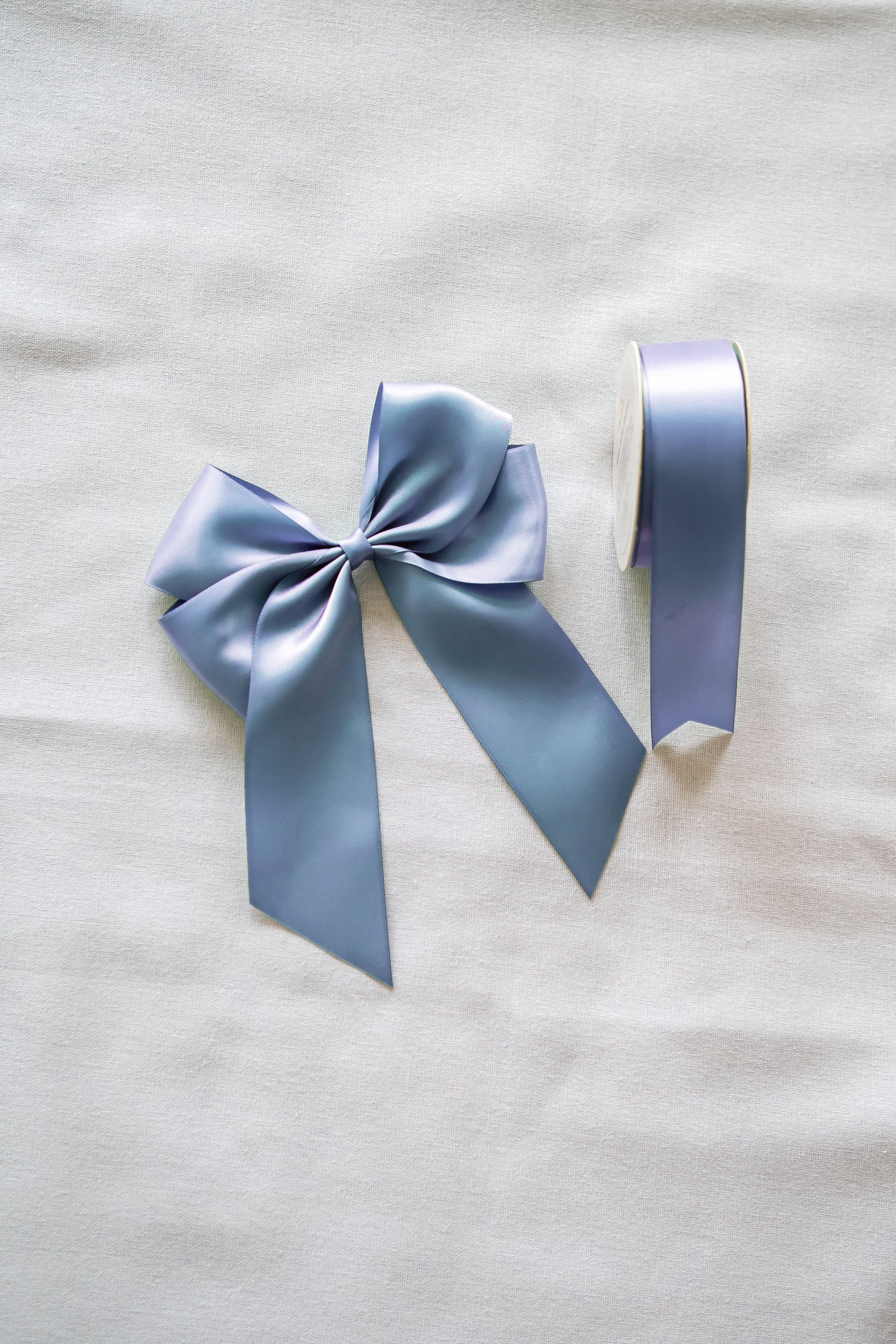 'Sapphire' Pre-Made Silky Satin Double Bow