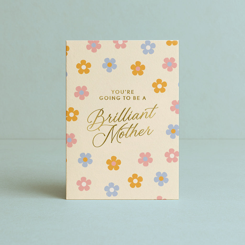 'Brilliant Mother' Baby Shower Greeting Card