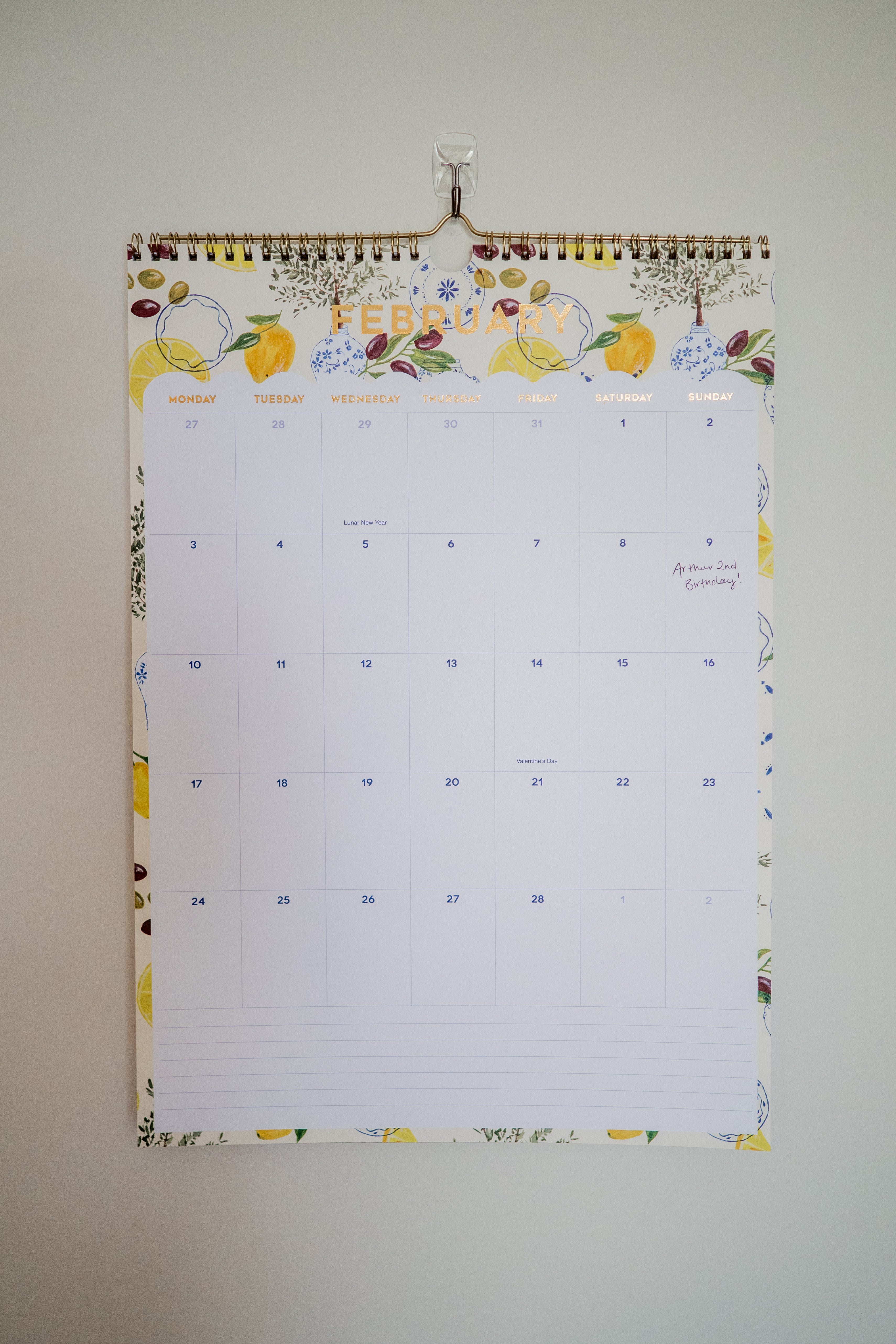 2025 'Amalfi Edition' Wall Planner