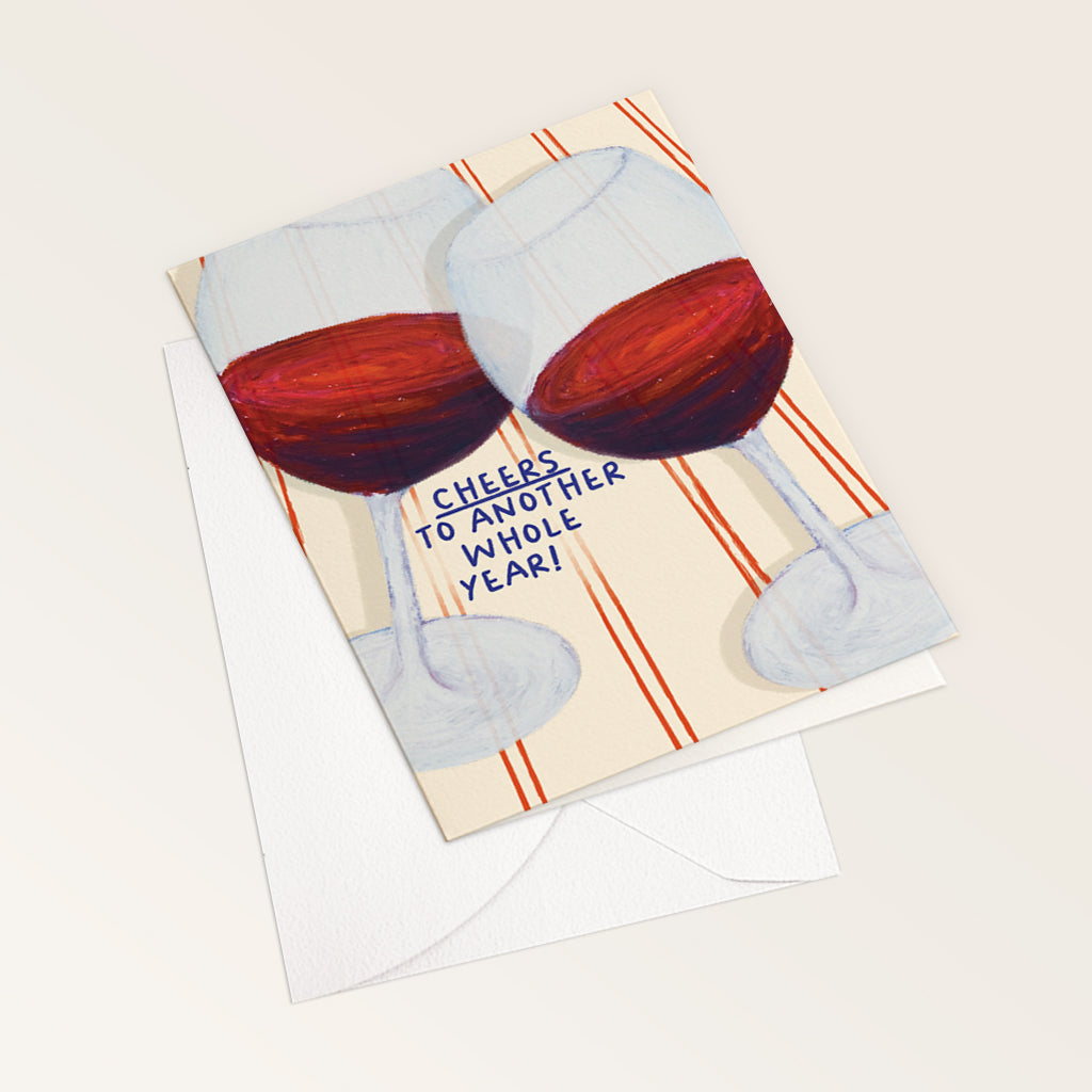 'Cheers to Another Year' Card