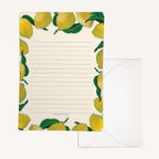 Mixed Pack of 'Fruits & Veg' Lined Letter Writing Stationery