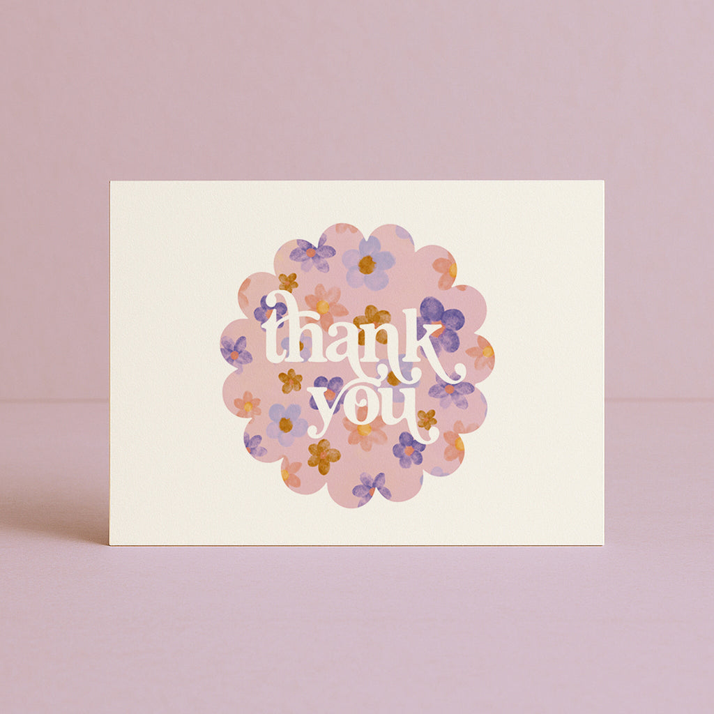 'Thank You' Blossoms Greeting Card
