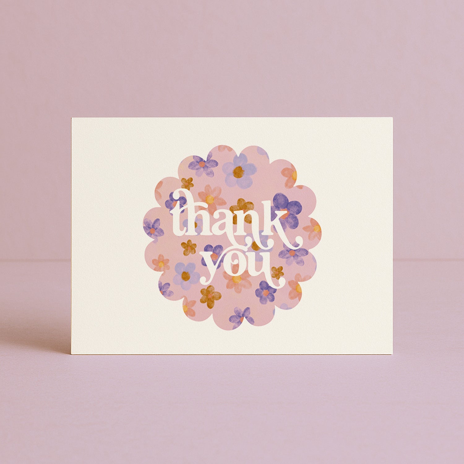 'Thank You' Blossoms Greeting Card