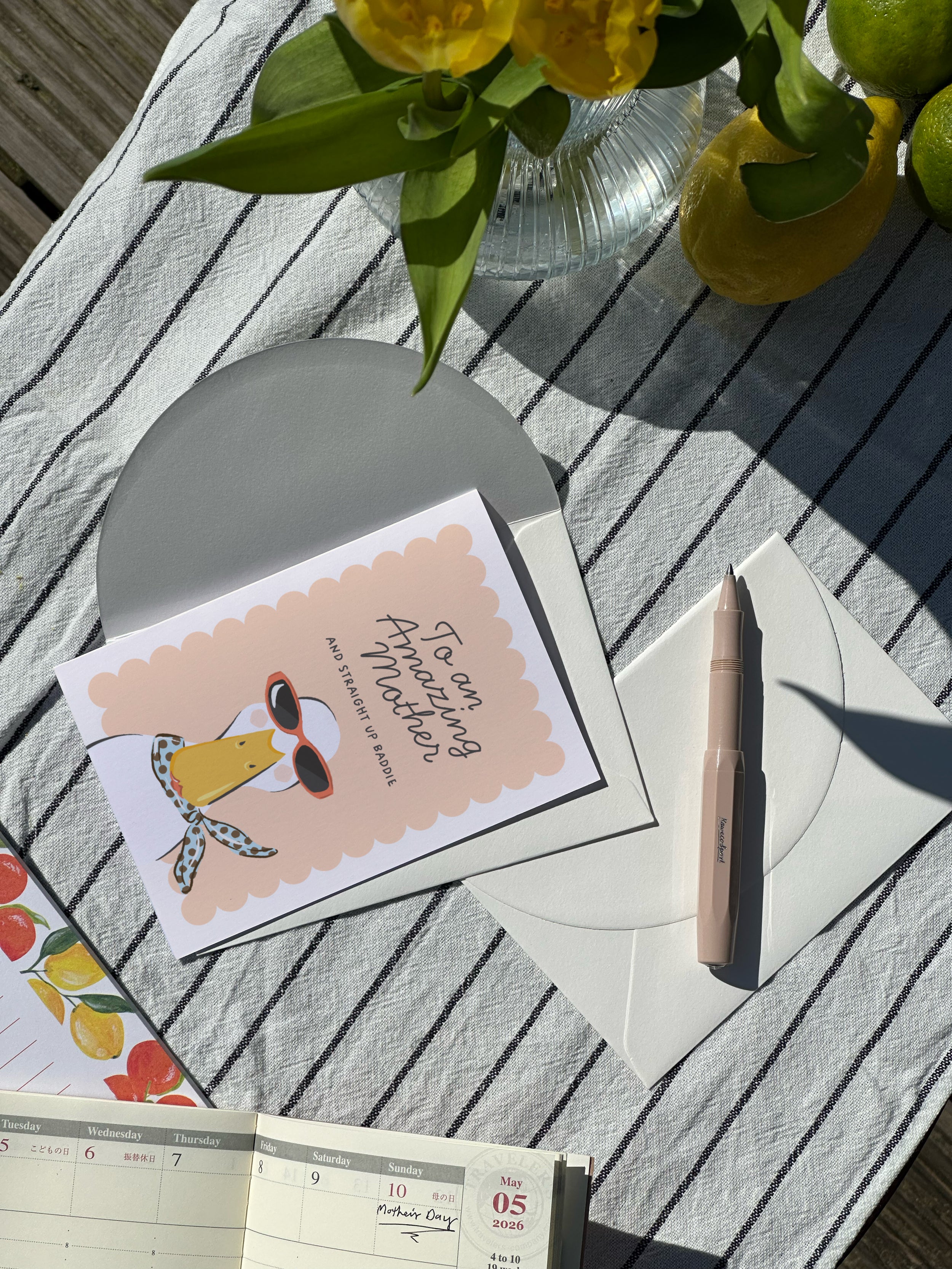 'Straight Up Baddie' Mother's Day Card