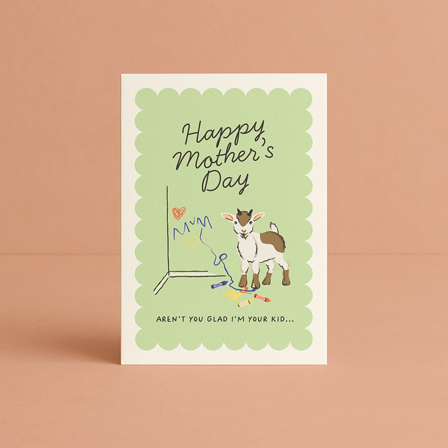 'Bet You're Glad I'm Your Kid' Cheeky Goat Card