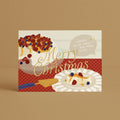 'Merry Christmas' Pavlova Card with Gold Foil