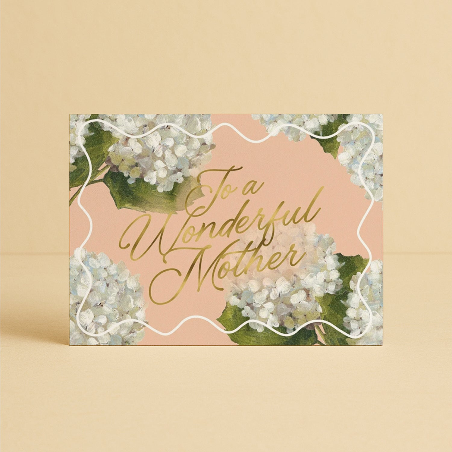 Last Chance - 'To a Wonderful Mother' Hydrangeas Greeting Card