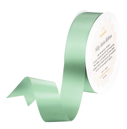 'Sage' Silky Satin Ribbon (15m)