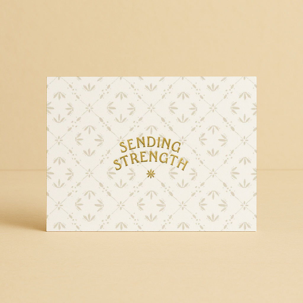 'Sending Strength' Amalfi Tile Greeting Card