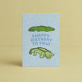 'Snappy Birthday to You!' Crocodile Greeting Card