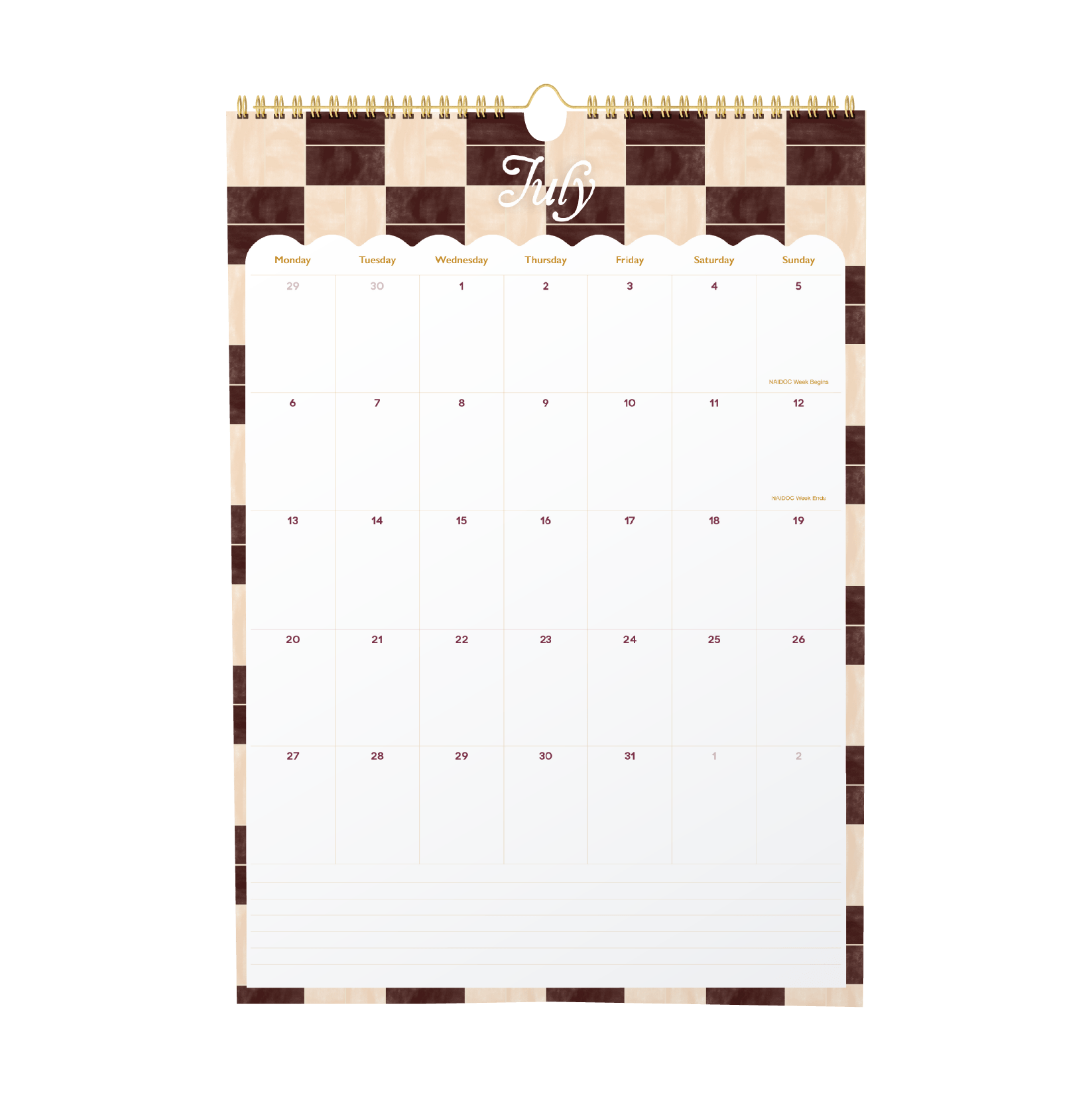 2026 Wall Calendar 'Taste of Tuscany'