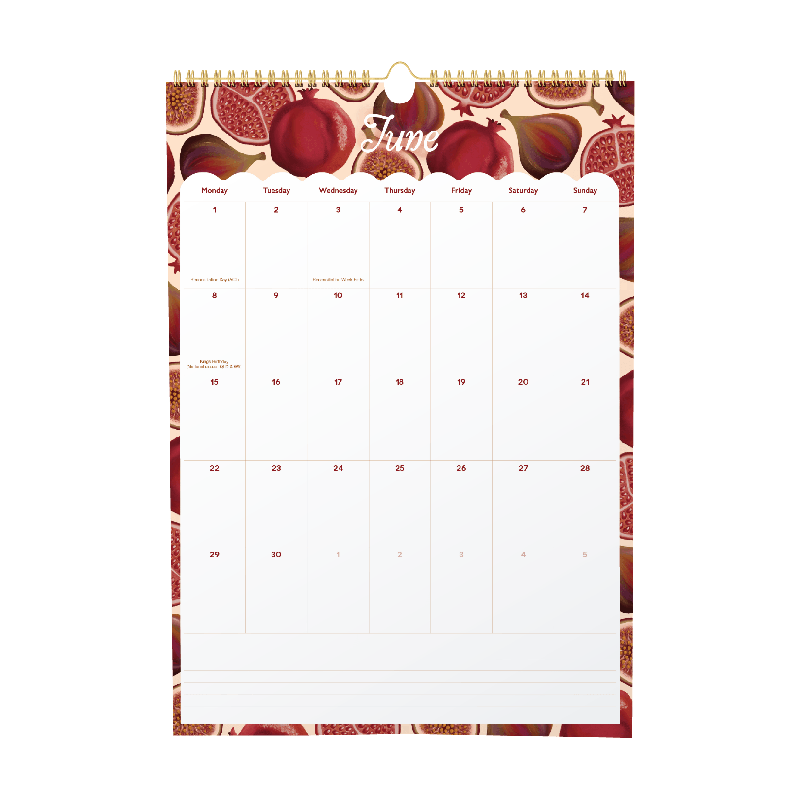 2026 Wall Calendar 'Taste of Tuscany'