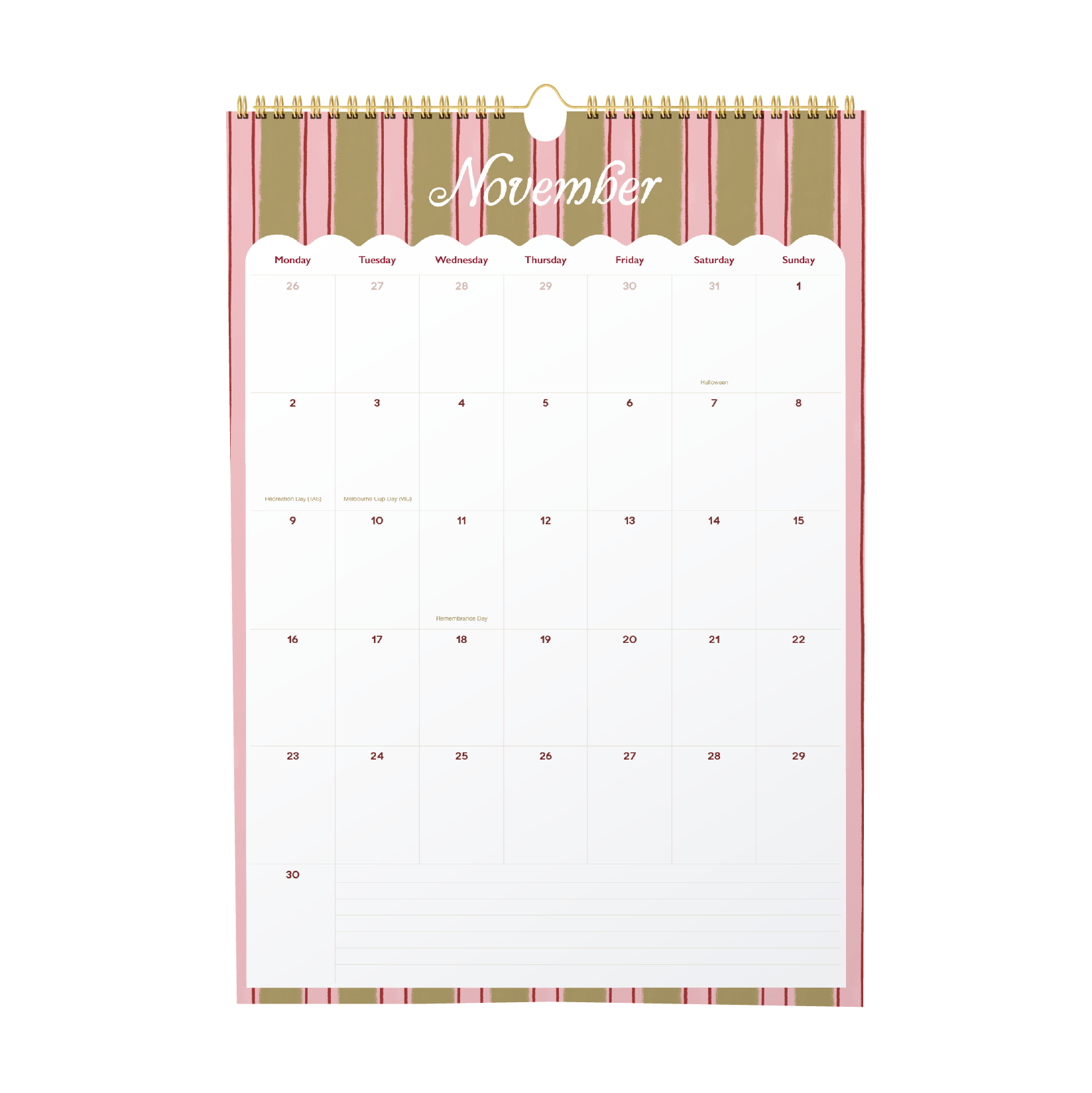 2026 Wall Calendar 'Taste of Tuscany'