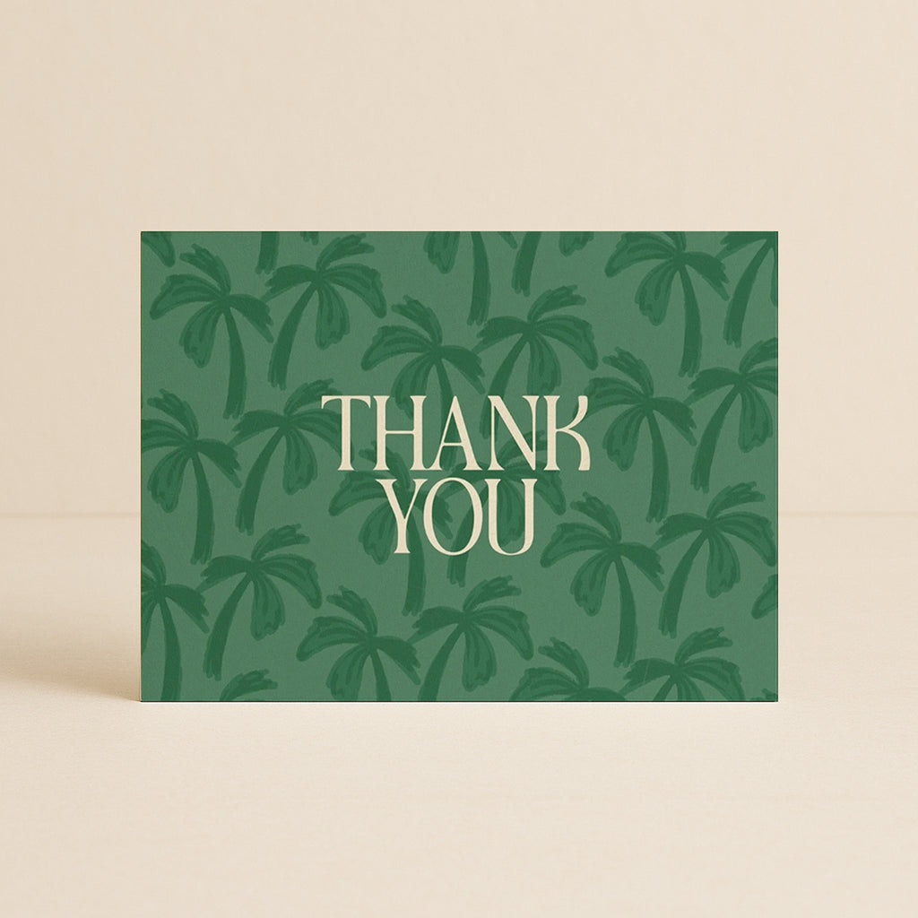'Thank You' Luma Palms Greeting Card