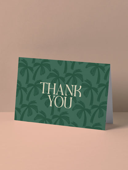 'Thank You' Luma Palms Greeting Card