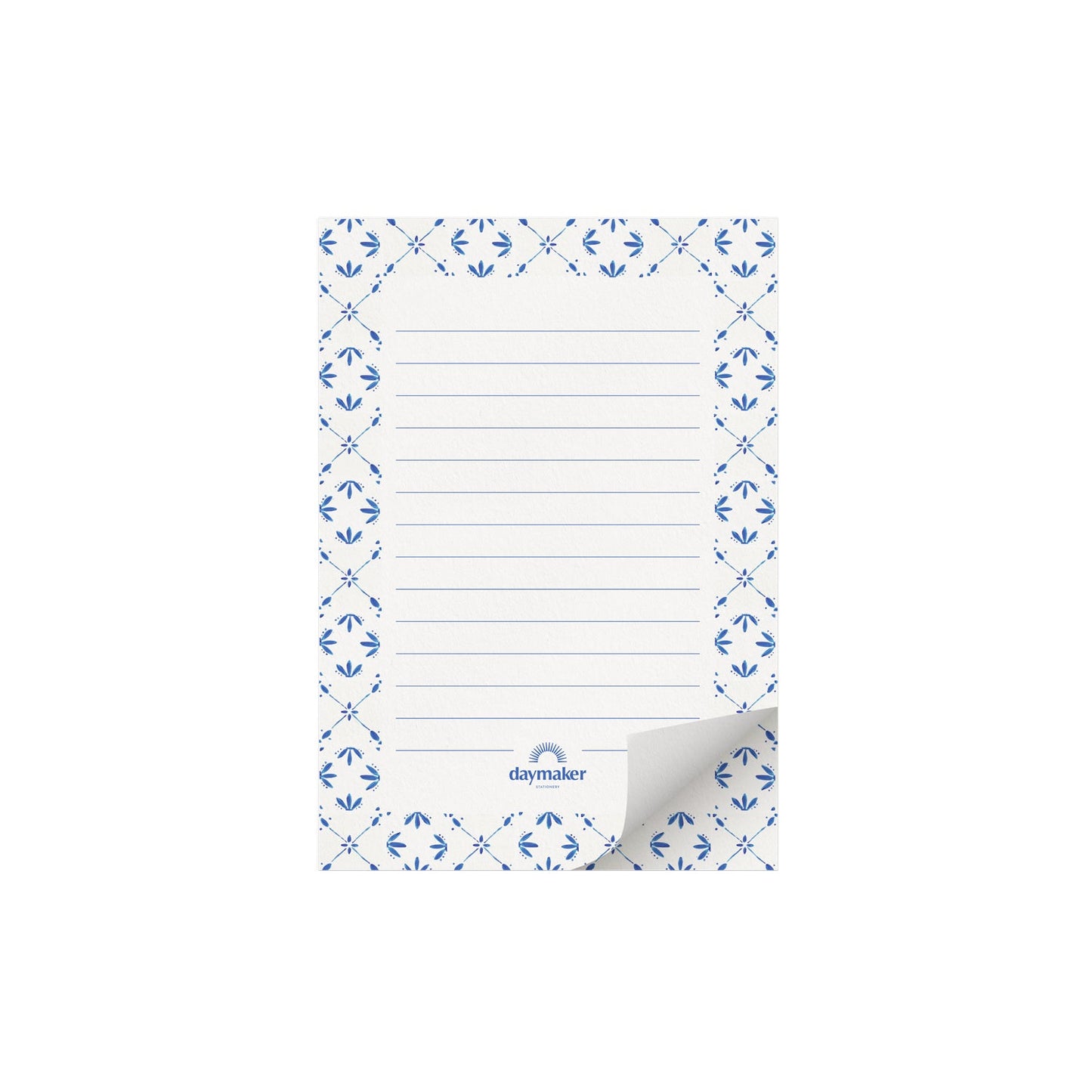 'Amalfi Tile' Lined Mini Magnetic Notepad