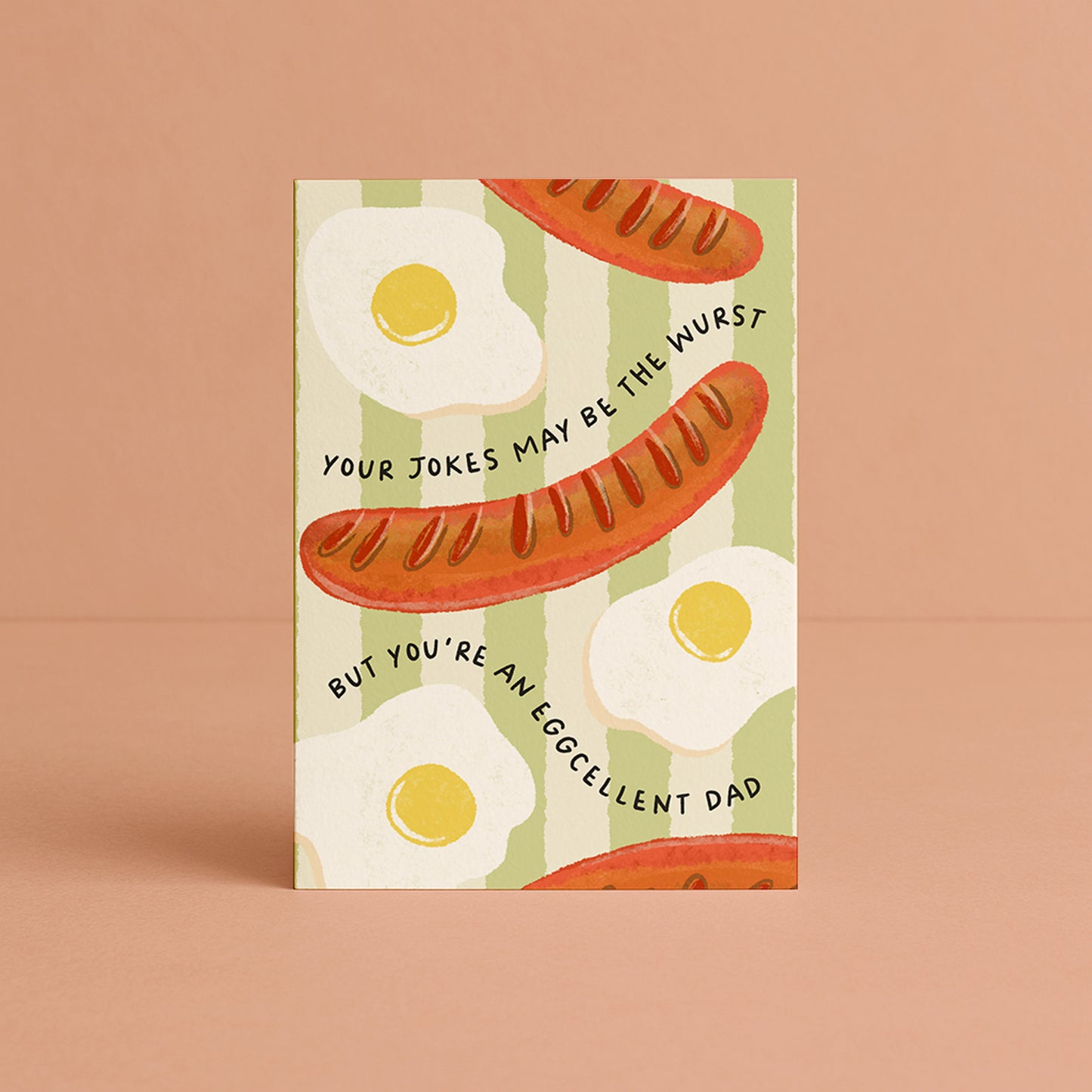 'Wurst Jokes, Eggcellent Dad' Father's Day Card