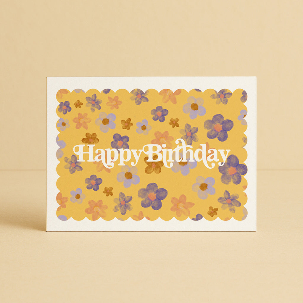 'Happy Birthday' Blossoms Greeting Card