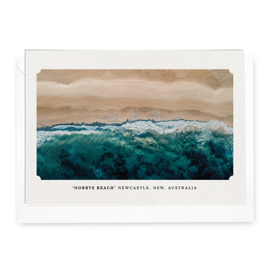 ✧ 'Nobby's Beach, Newcastle NSW Australia' Photo Card