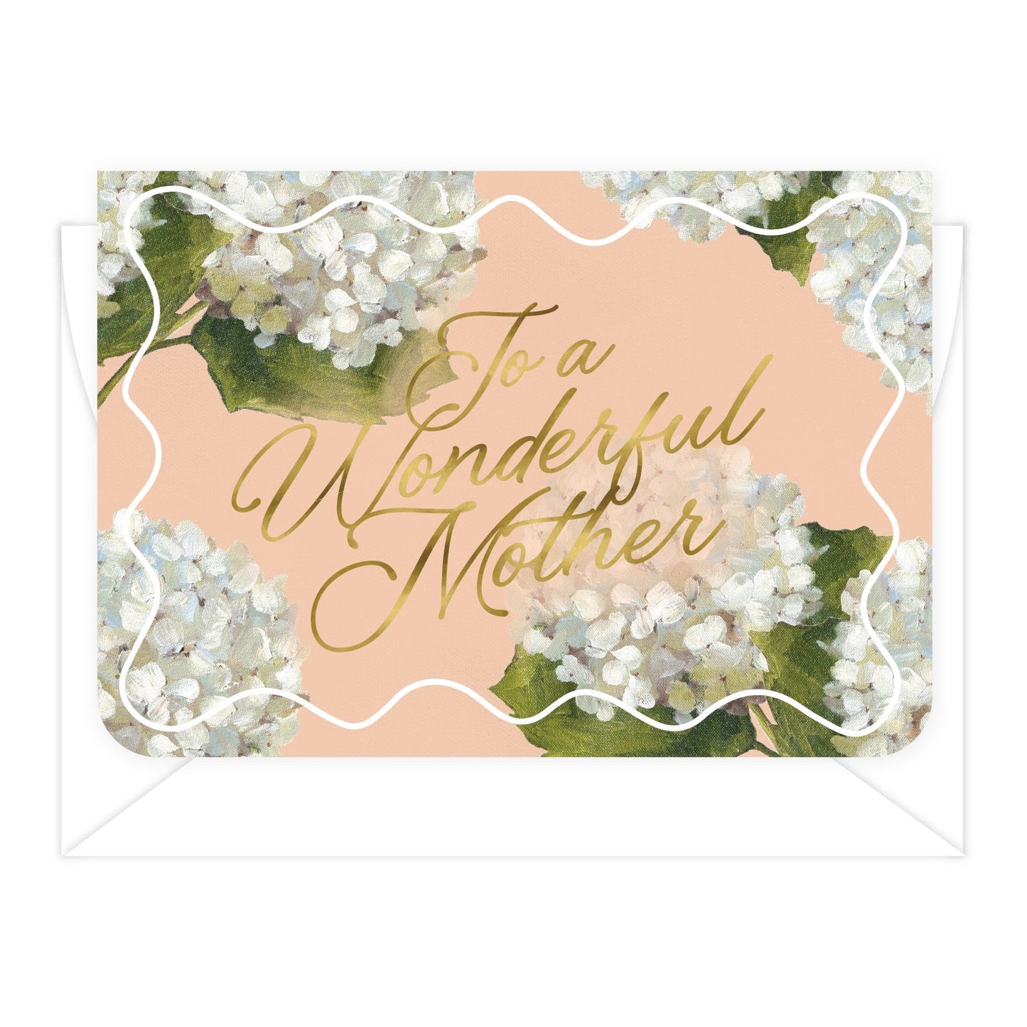 'To a Wonderful Mother' Hydrangeas Greeting Card